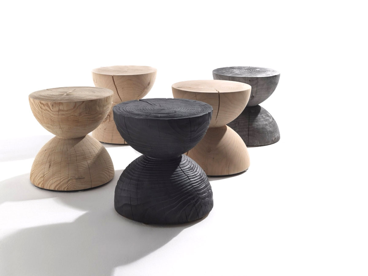 Riva 1920 Clessidra Stool A9 Cedar Volcano
