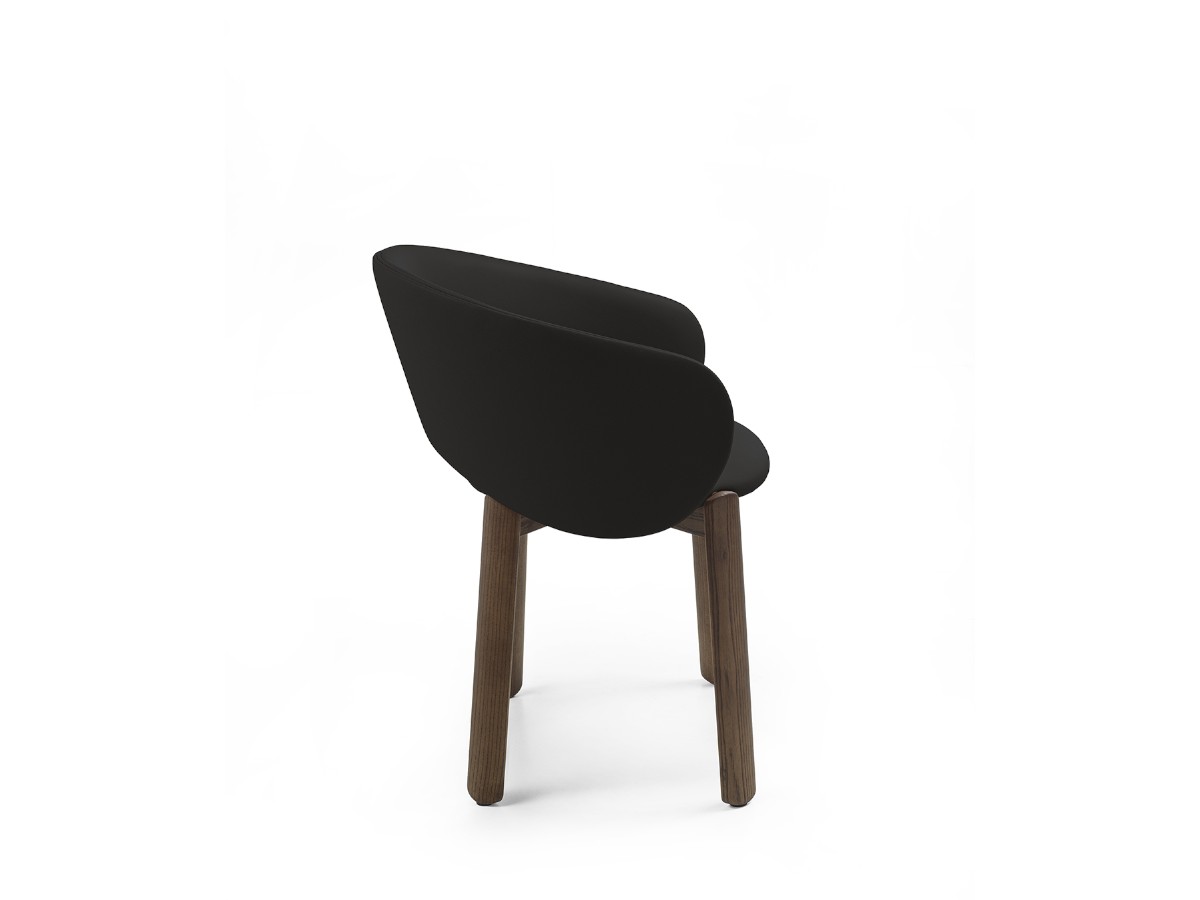 Riva 1920 Dune1 Armchair With Seat And Back Upholstery Walnut Without Knots