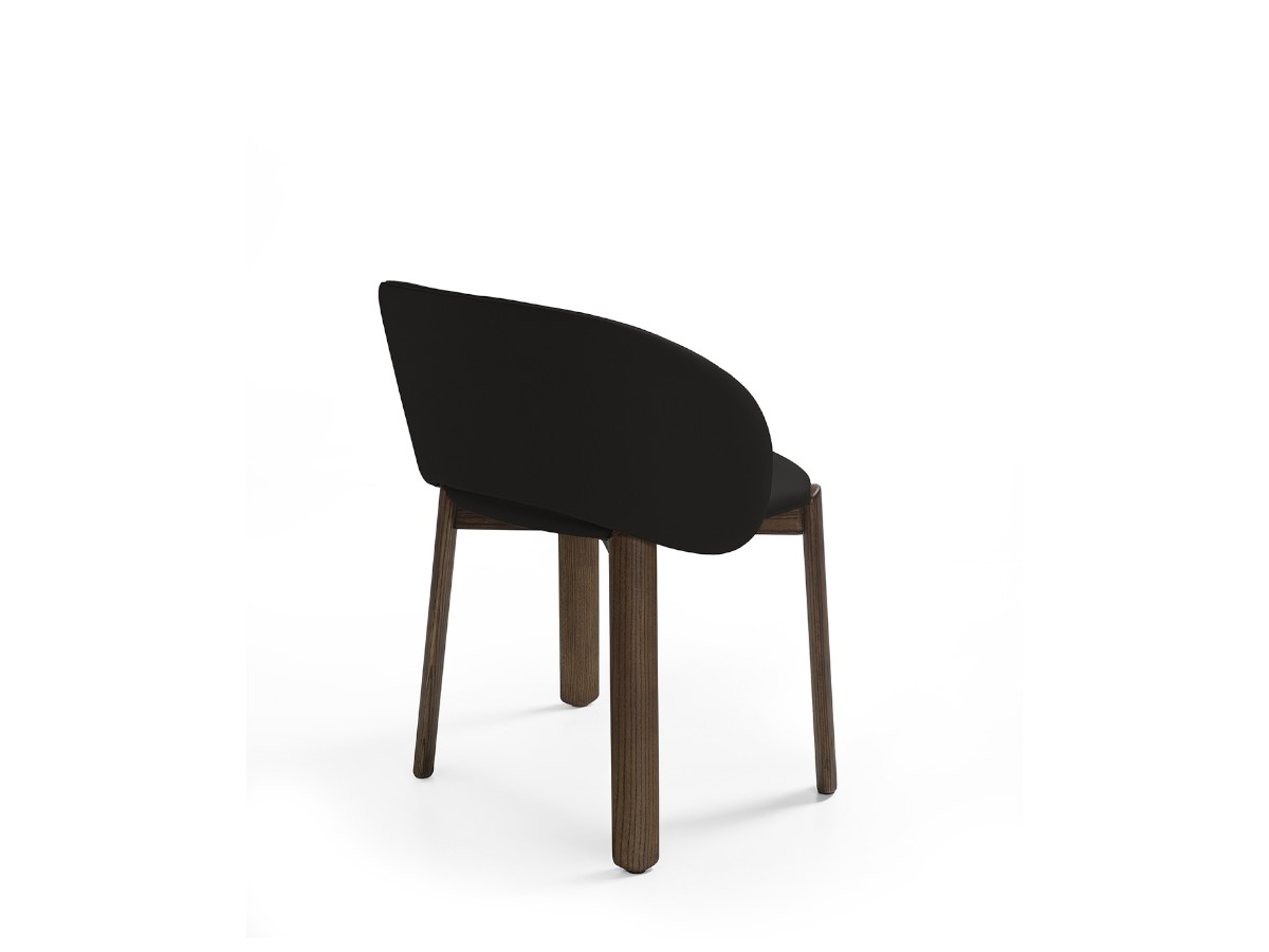 Riva 1920 Dune Chair With Seat And Back Upholstery Walnut Without Knots