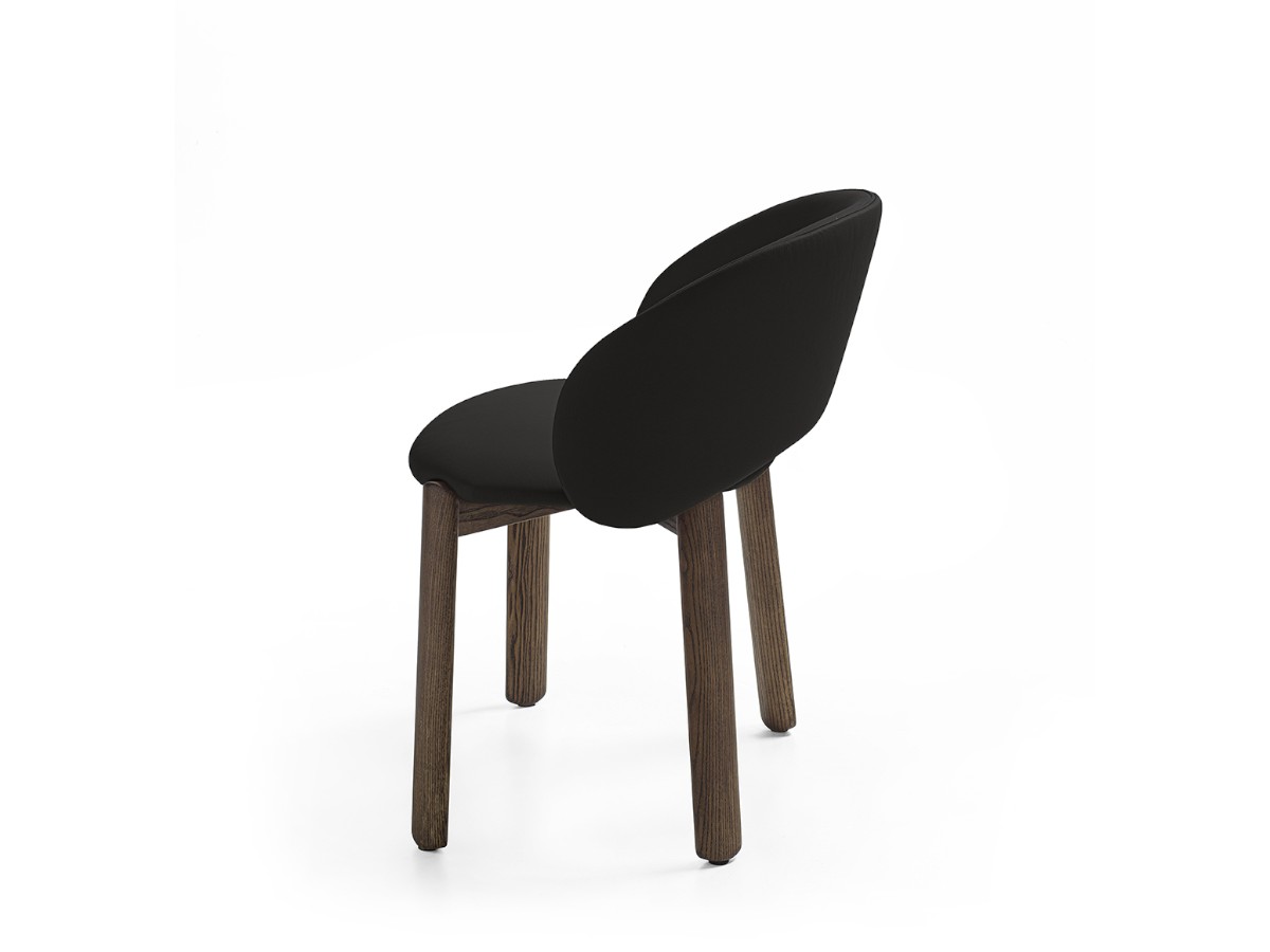 Riva 1920 Dune Chair With Seat And Back Upholstery Walnut Without Knots