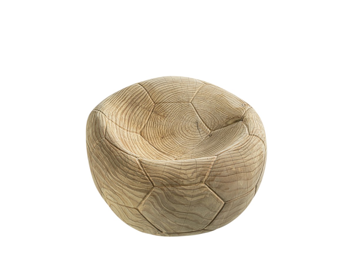 Riva 1920 Football Swivel Armchair Outdoor Cedar