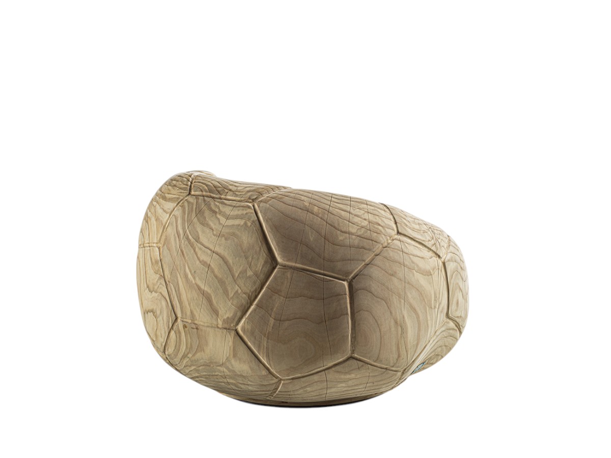 Riva 1920 Football Swivel Armchair Outdoor Cedar