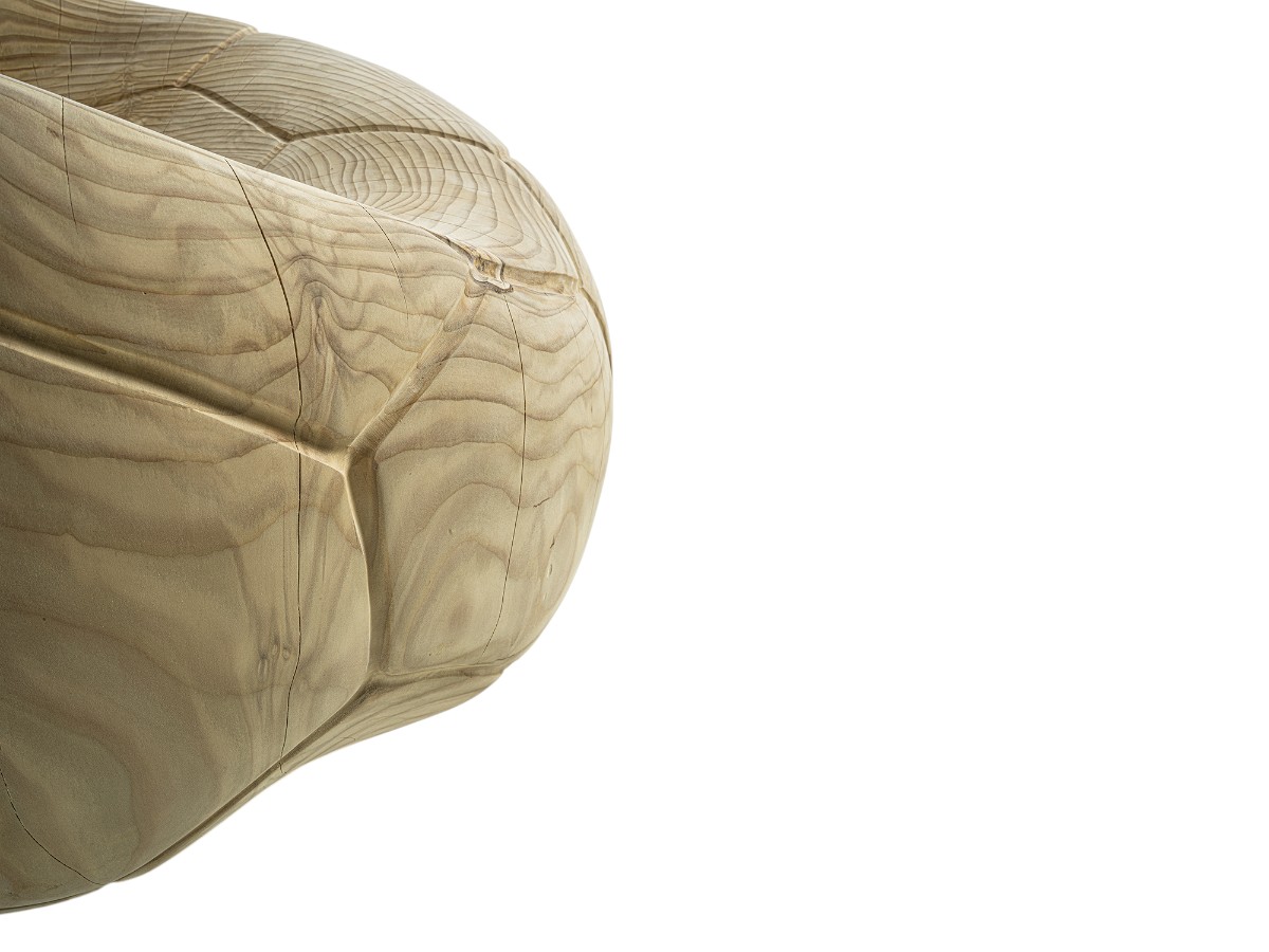 Riva 1920 Football Swivel Armchair Outdoor Cedar