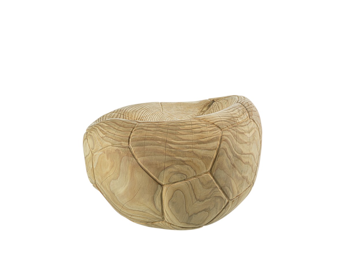 Riva 1920 Football Swivel Armchair Outdoor Cedar