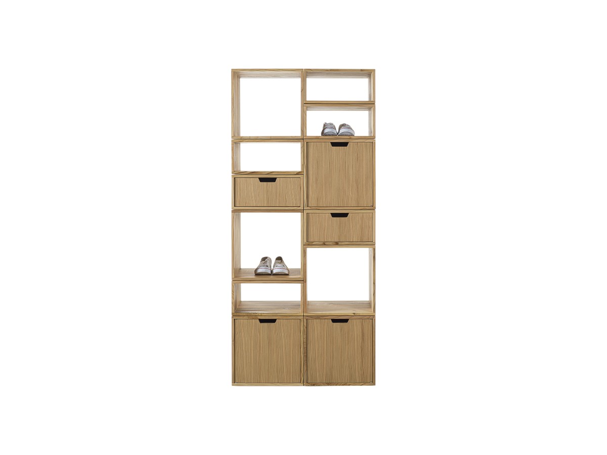 Riva 1920 Freedom Shoes Storage Cabinet Modular Oak Without Knots