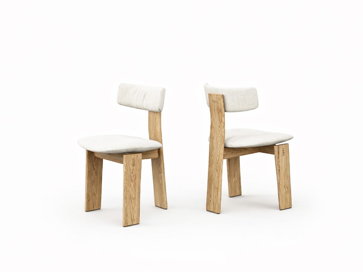 Riva 1920 Heiko Chair With Seat And Back Upholstery Oak Without Knots