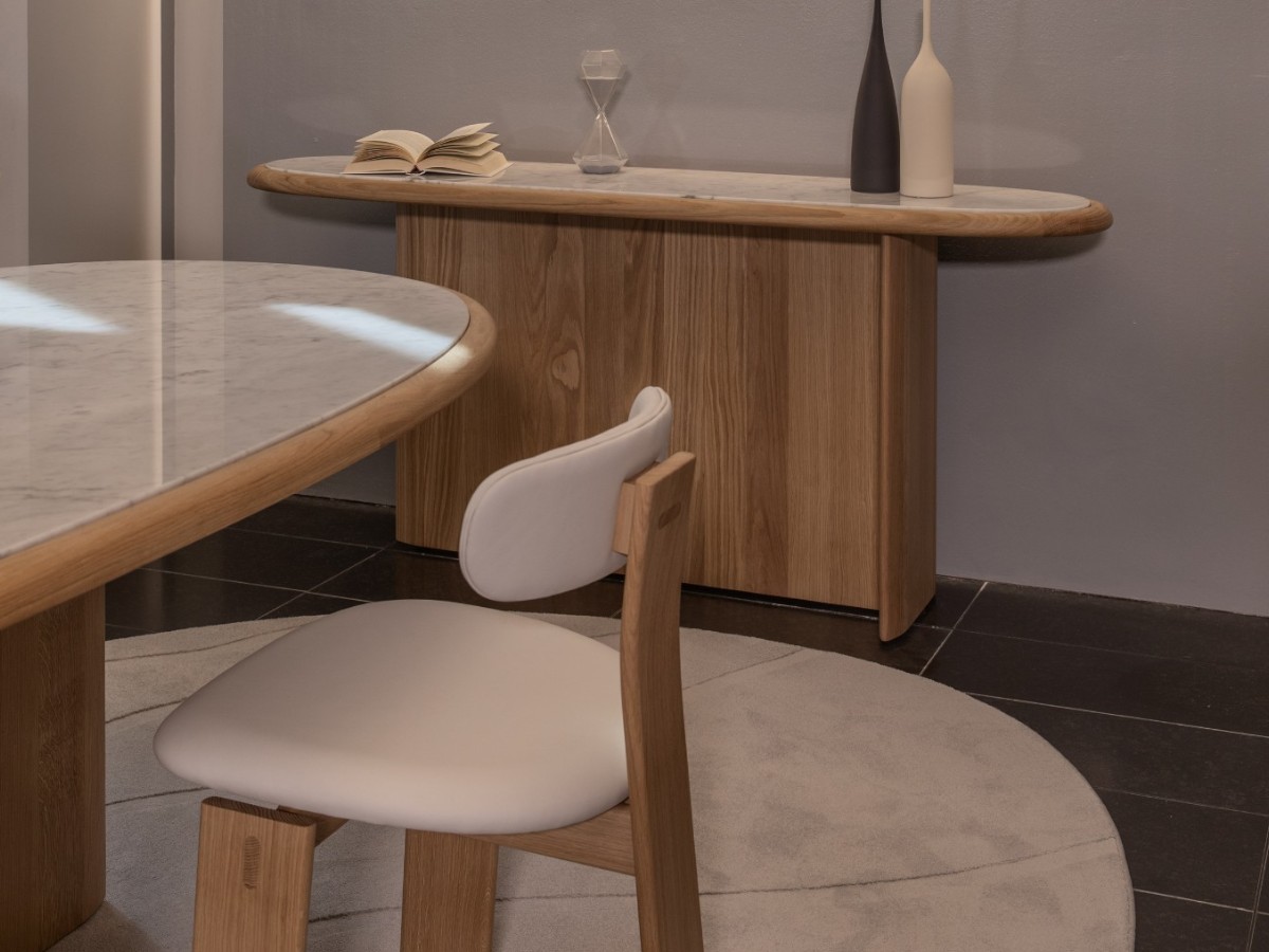Riva 1920 Heiko Chair With Seat And Back Upholstery Oak Without Knots