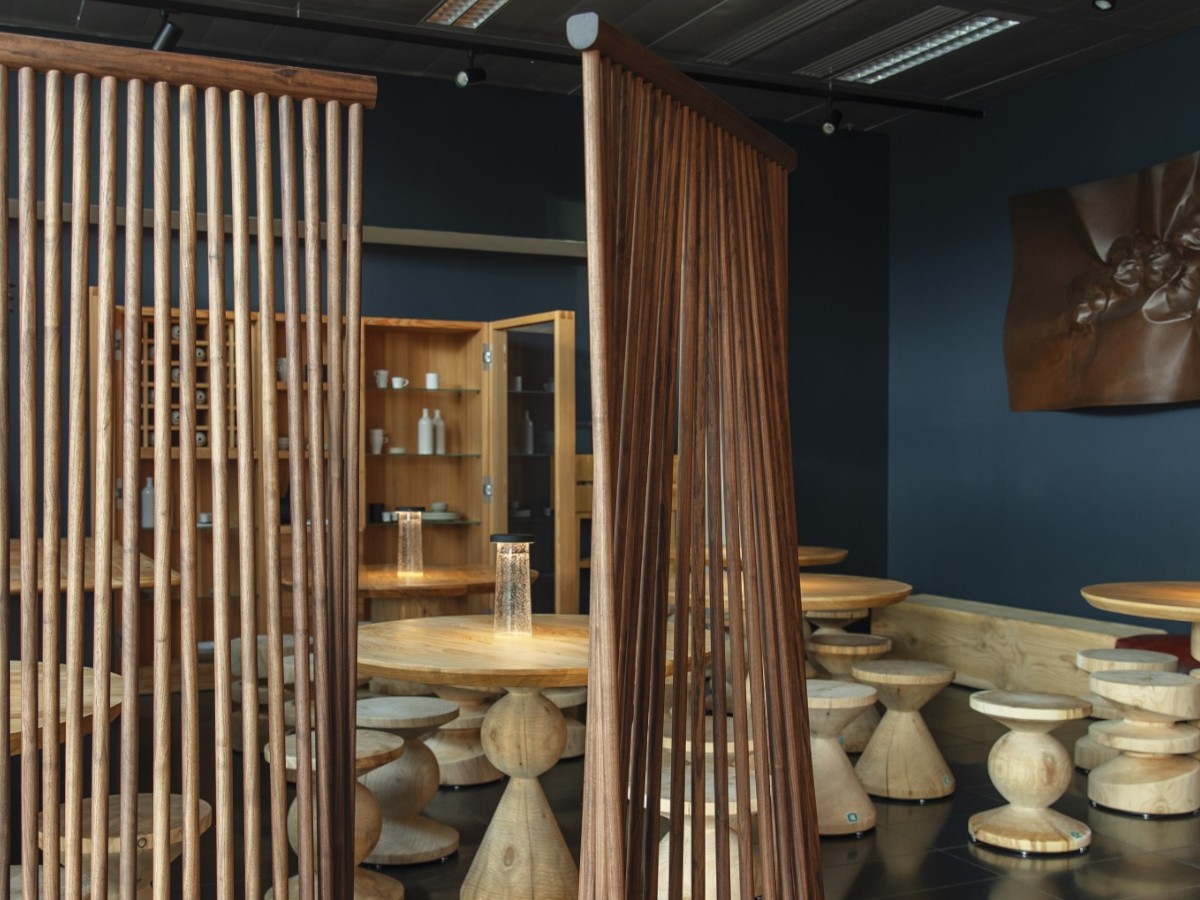 Riva 1920 Ma Room Divider Modular Walnut Without Knots