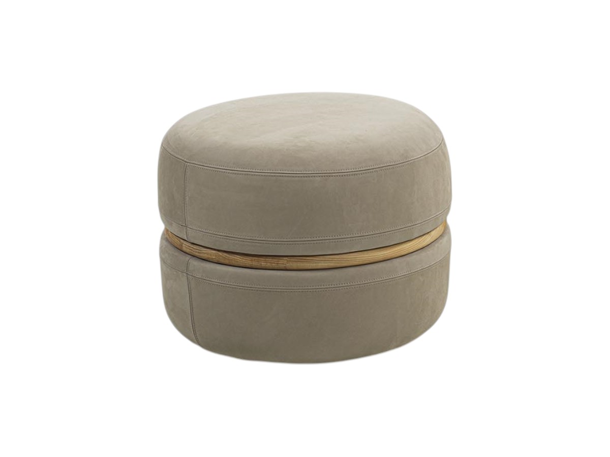 Riva 1920 Macaron Pouf O 55 Cm D3 Leather Suede