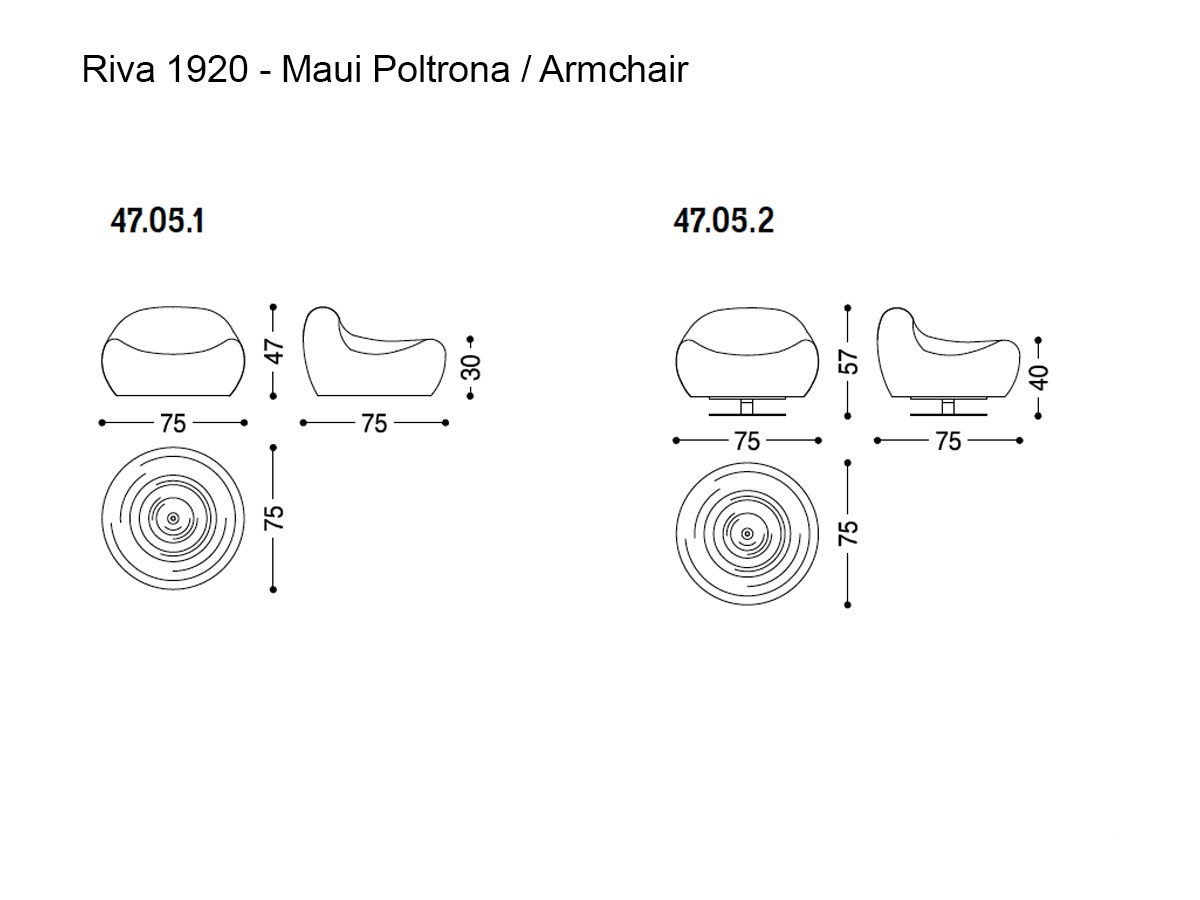 Riva 1920 Maui Armchair