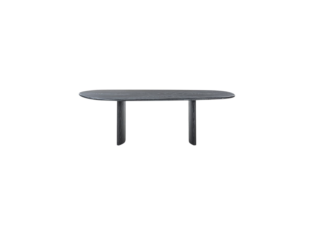 Riva 1920 Medialuna Table Pigmented Ash Without Knots Grey