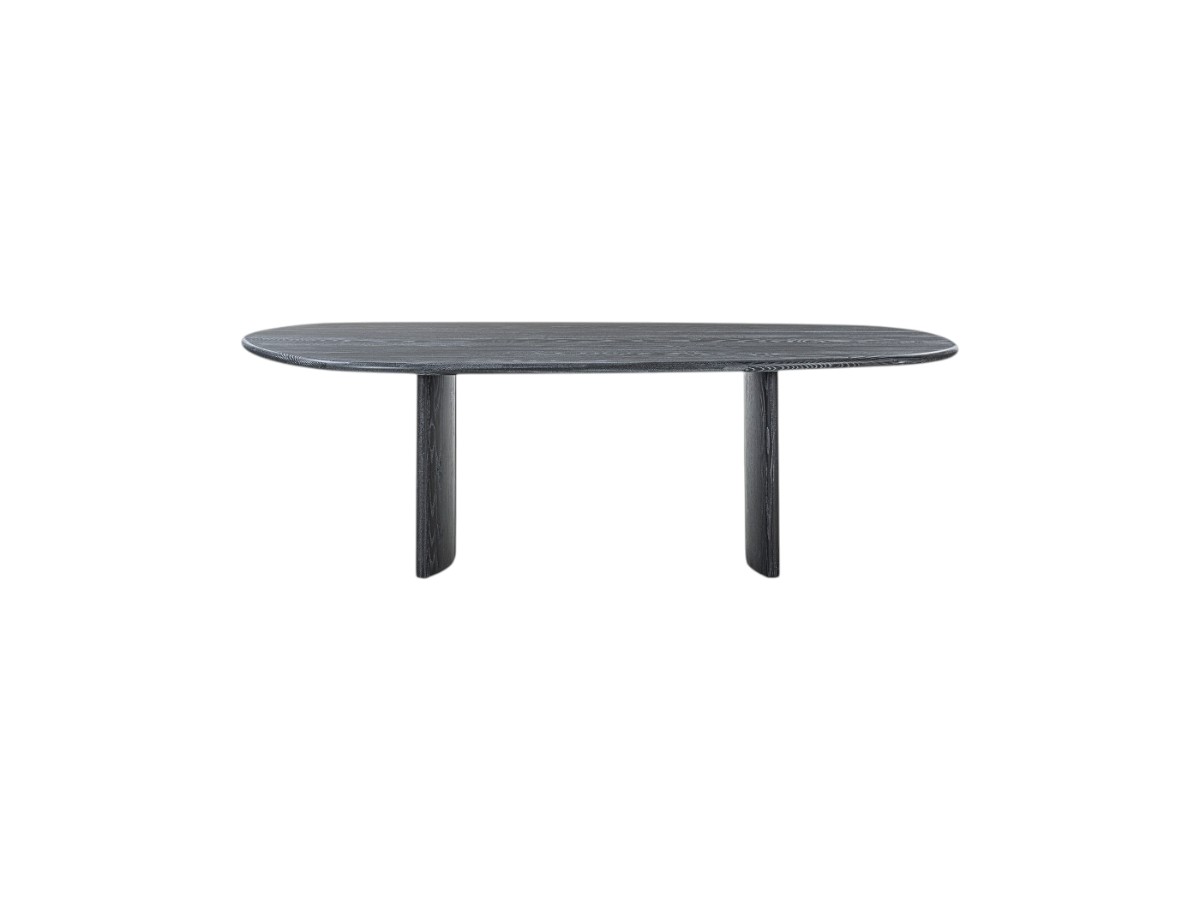 Riva 1920 Medialuna Table Pigmented Ash Without Knots Grey