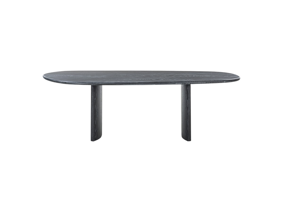 Riva 1920 Medialuna Table Pigmented Ash Without Knots Grey