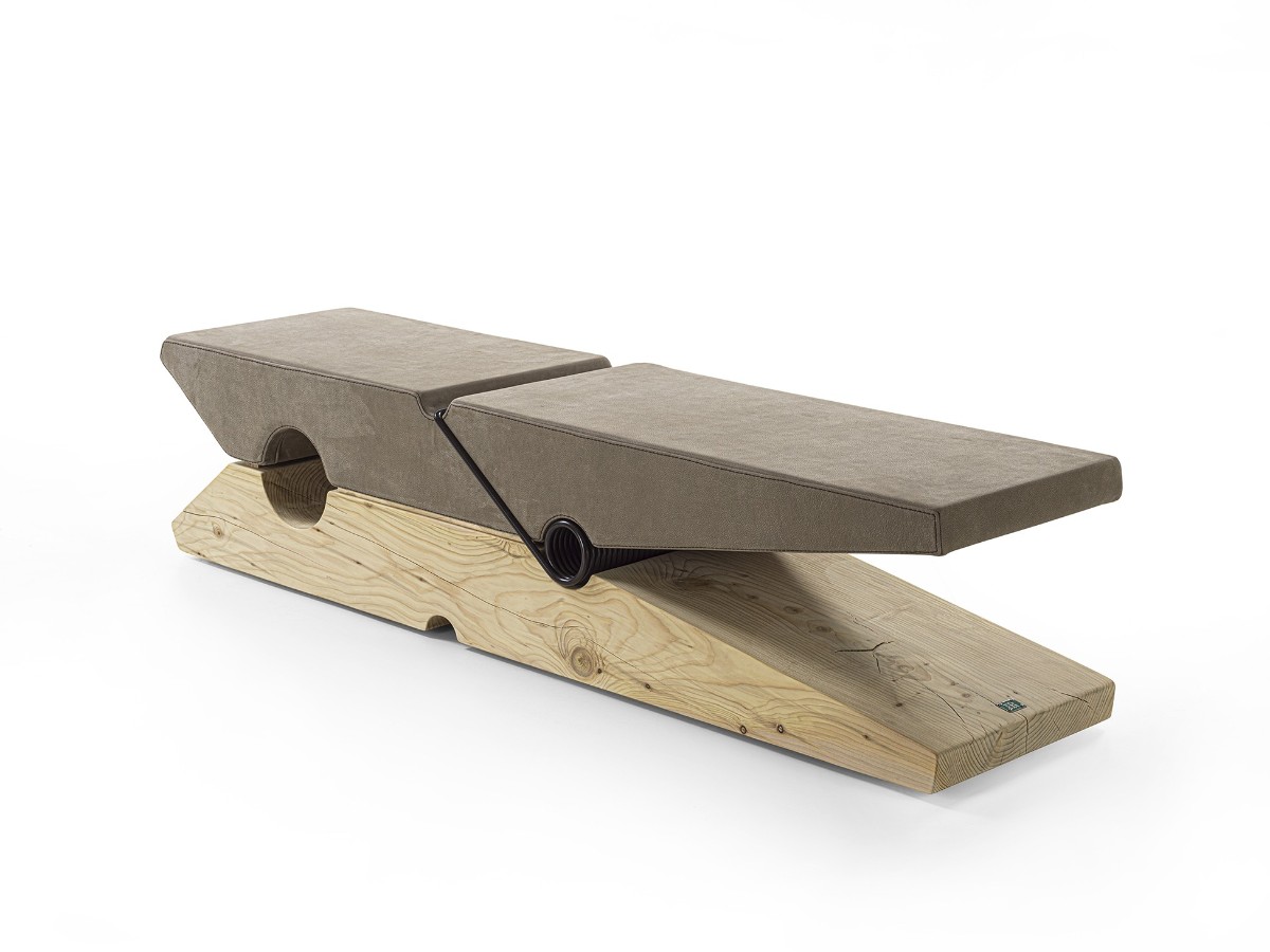 Riva 1920 Molletta 1006 Bench D4 Leather Nabukcedar