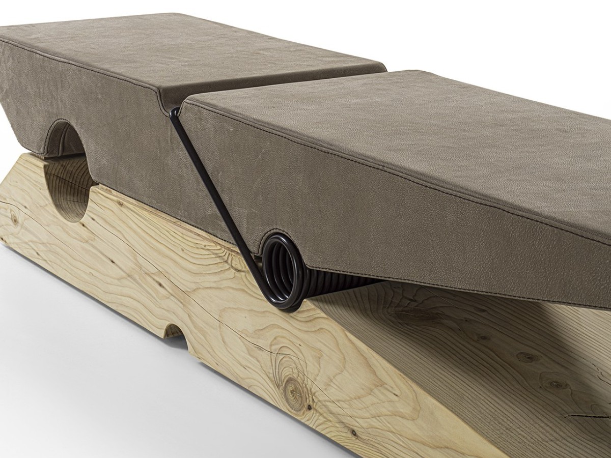 Riva 1920 Molletta 1006 Bench D4 Leather Nabukcedar