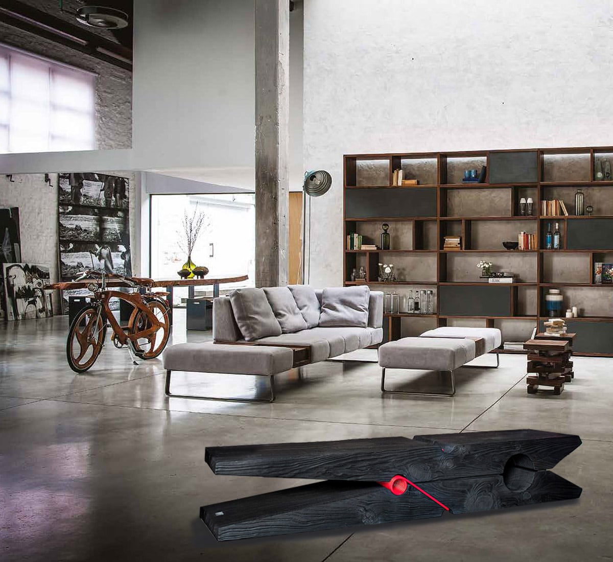 Riva 1920 Molletta Bench Cedar Red 3020