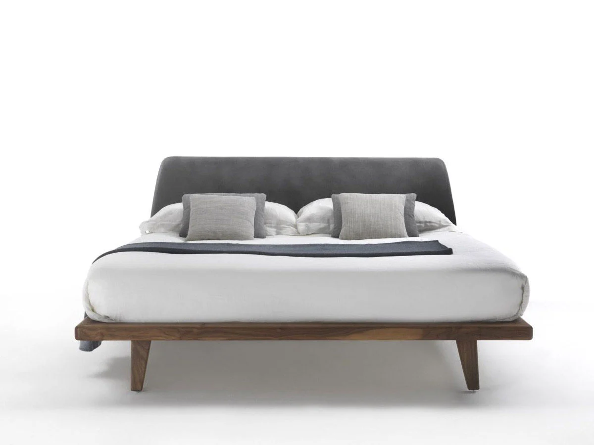Riva 1920 Mybed Bed With Leather Headboard