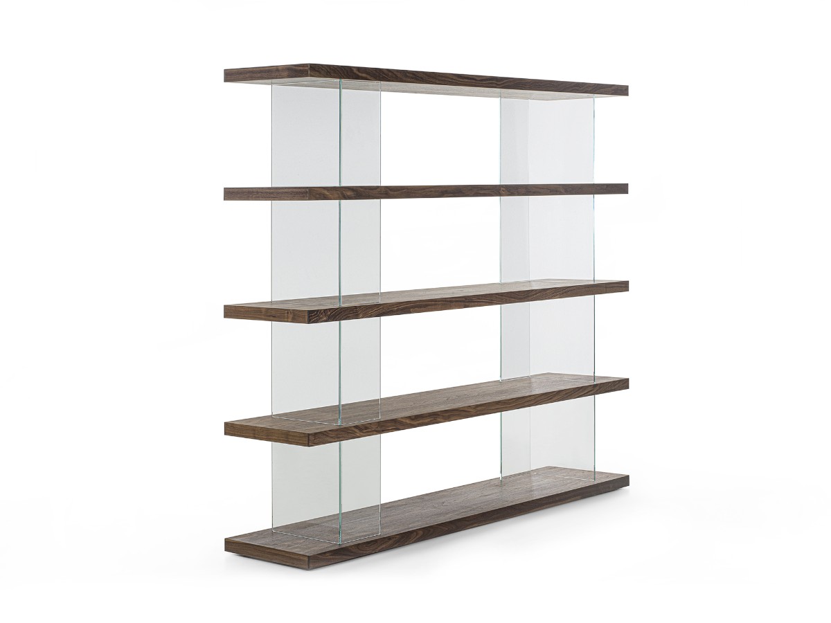 Riva 1920 Parentesi Modular Bookcase Walnut Without Knots