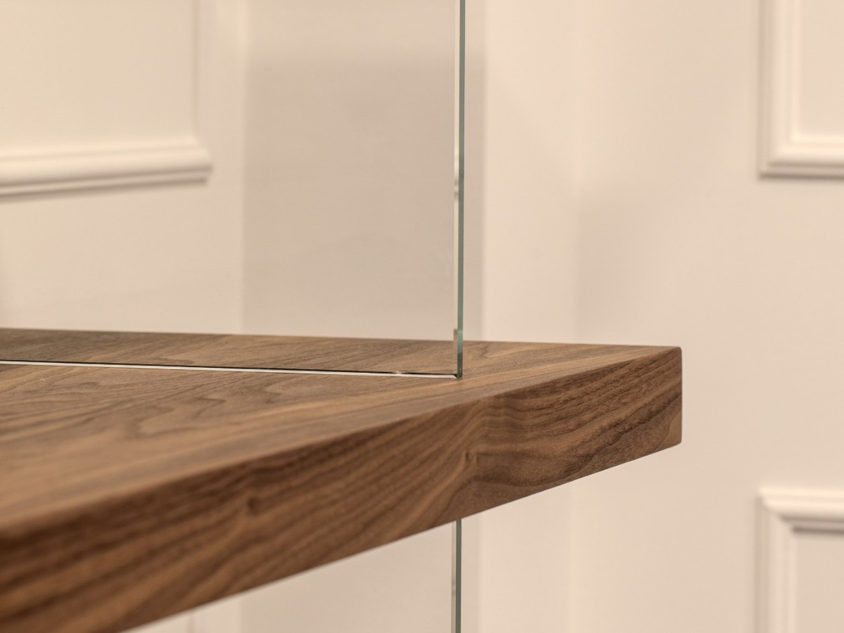 Riva 1920 Parentesi Modular Bookcase Walnut Without Knots