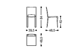 Riva 1920 Piano Design Chair