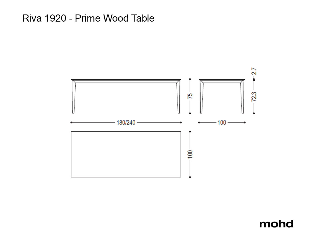 Riva 1920 Prime Wood Table