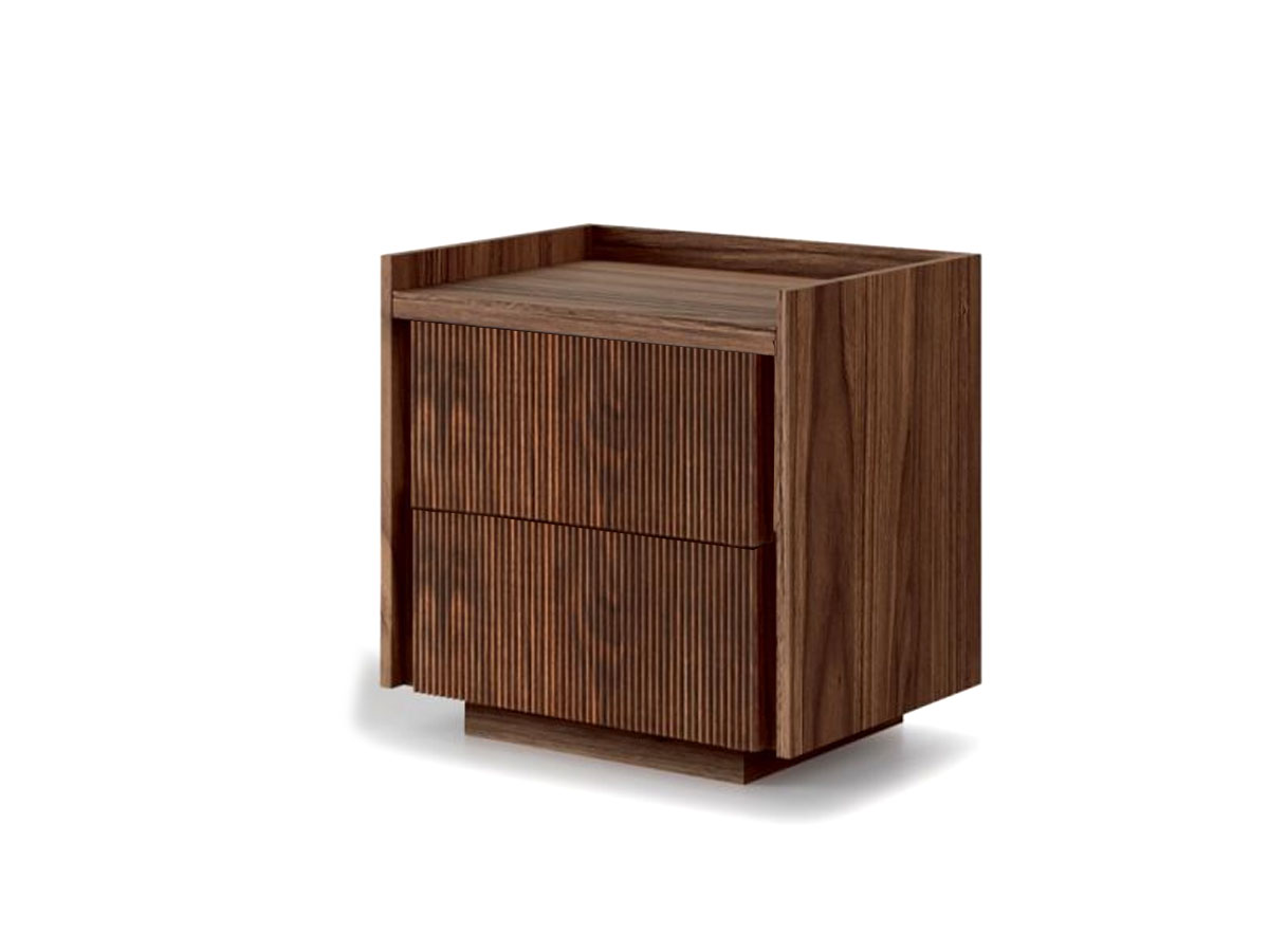Riva 1920 Revo Night Table 11 Walnut With Knots Fresart Thin