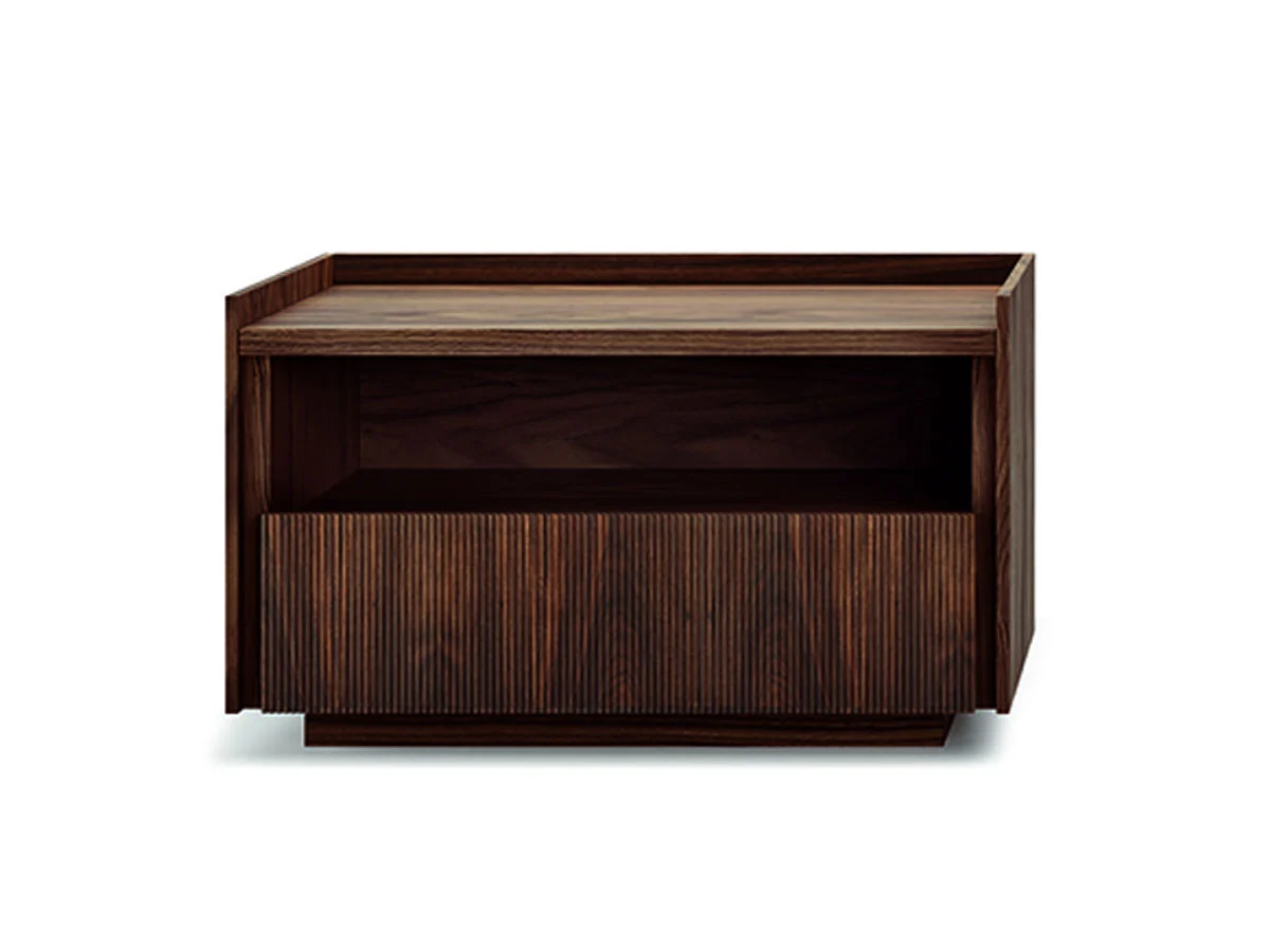 Riva 1920 Revo Night Table 22 Walnut With Knots Fresart Thin