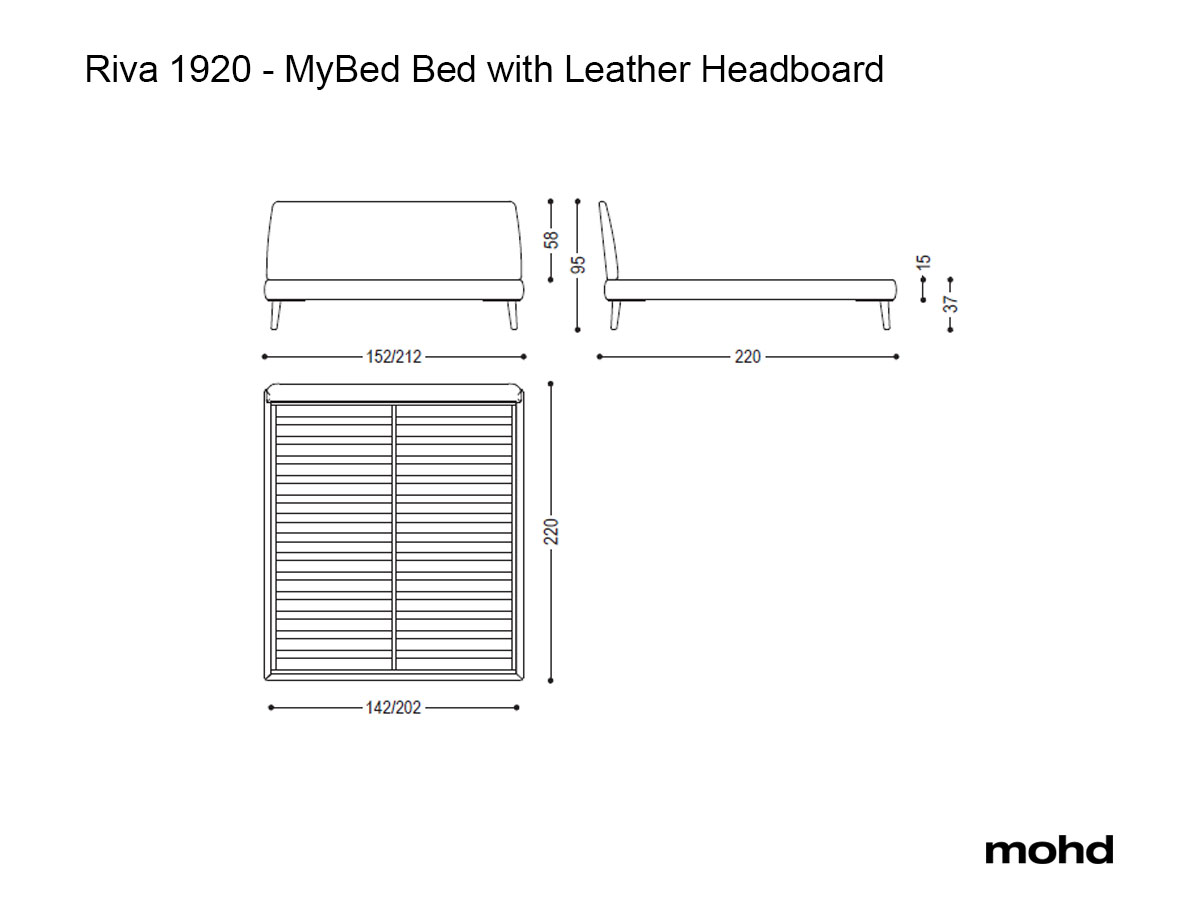 Riva 1920 Rialto Bed With Bedsides
