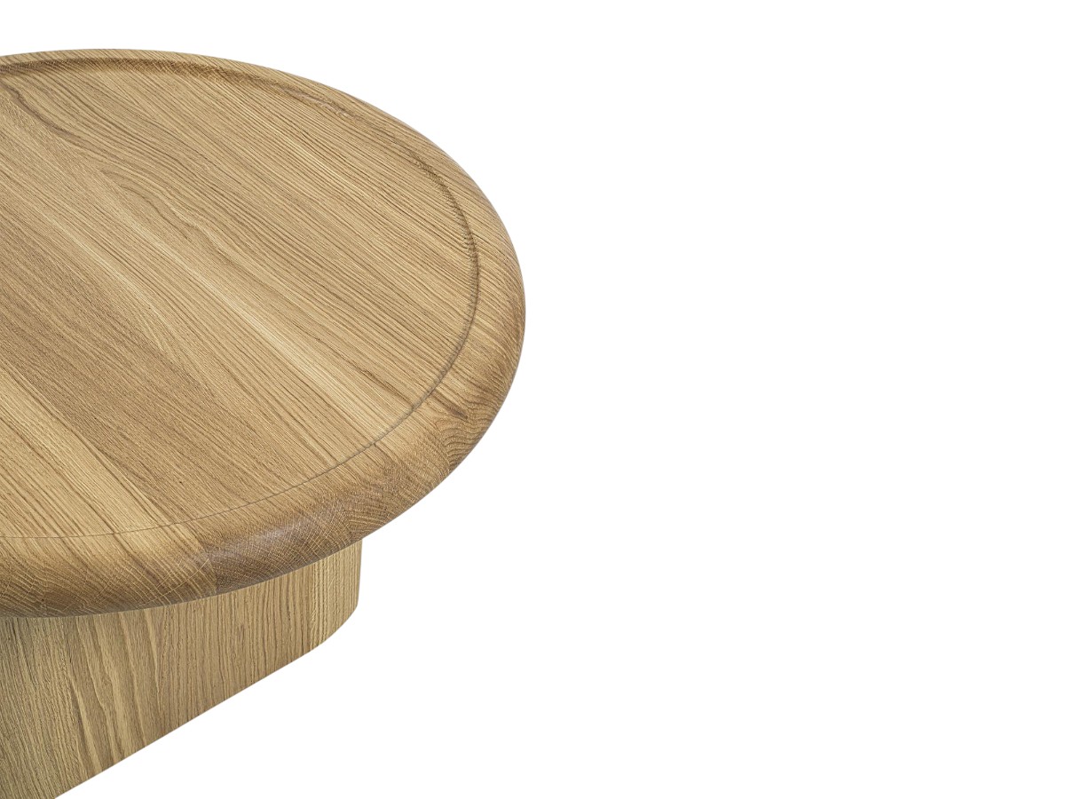 Riva 1920 Suiseki Side Table O 70 Cm Oak Without Knots
