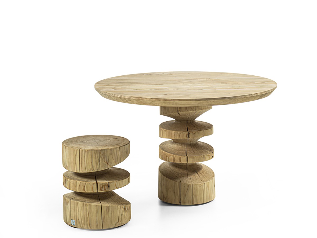 Riva 1920 Tornado Outdoor Stool Cedar