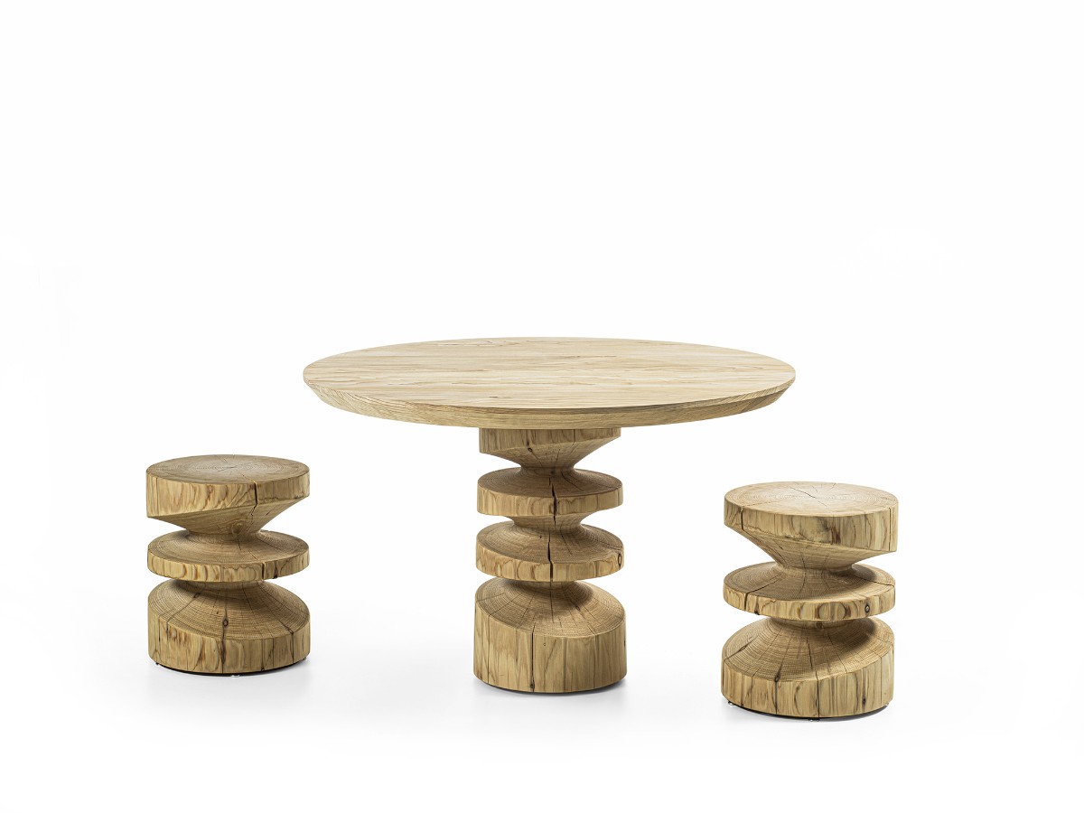 Riva 1920 Tornado Outdoor Stool Cedar