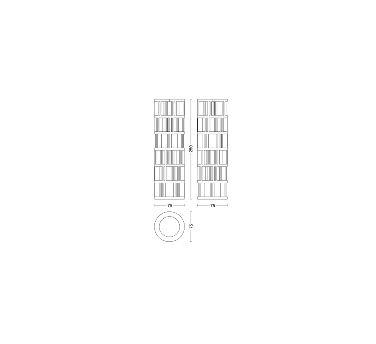 Riva 1920 Torre Lignea Bookshelf