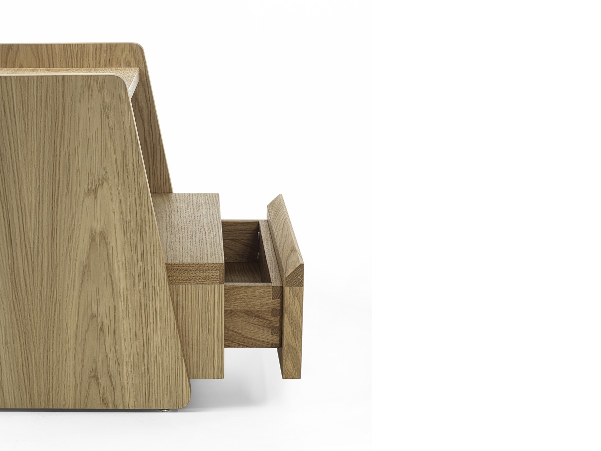 Riva 1920 Urca Bedside Table Oak Without Knots