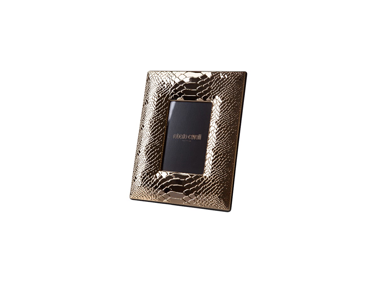 Фоторамка Roberto Cavalli Home Interiors Python-Gold Plated Large, рама 13×18