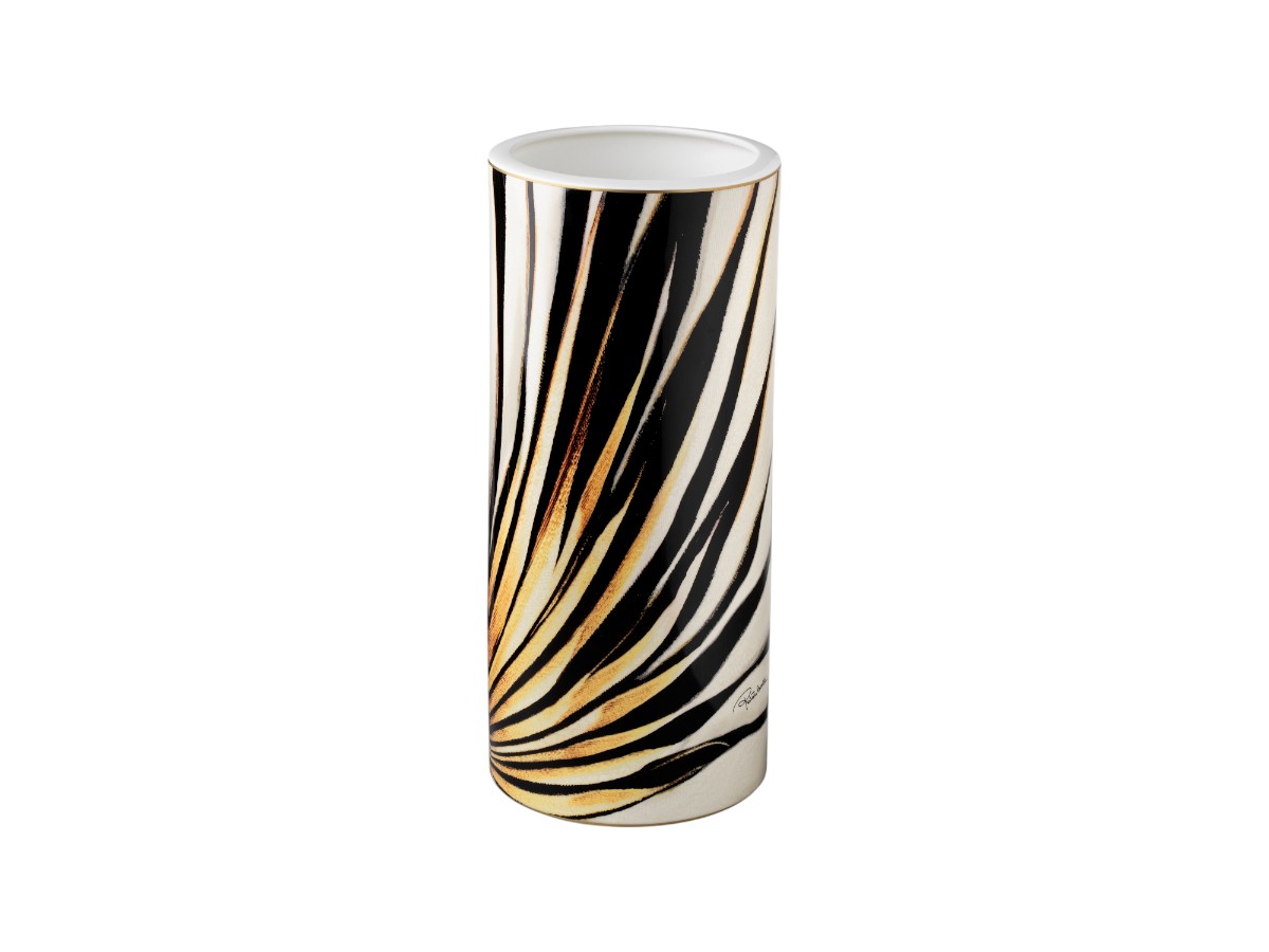 Ваза Roberto Cavalli Home Interiors Ray of Gold, высокая