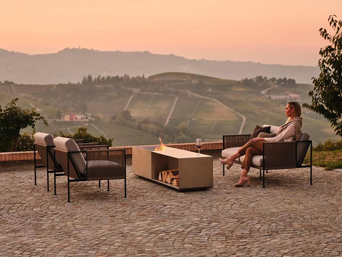 Roshults Brazier Firepit Brushed Stainless Steel