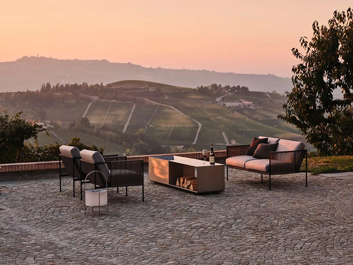 Roshults Brazier Firepit Brushed Stainless Steel