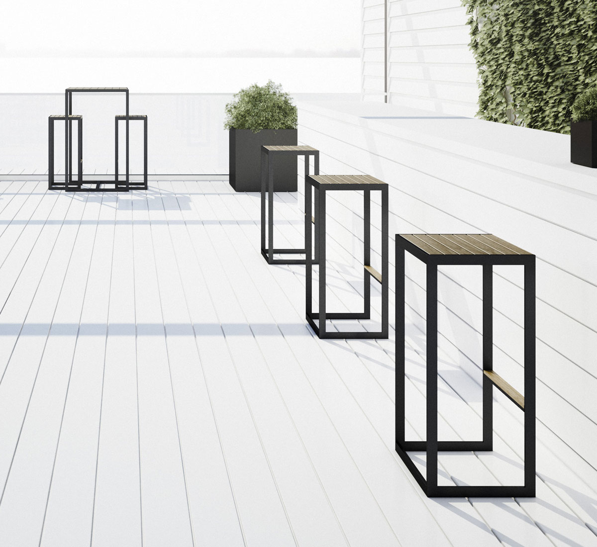 Roshults Garden Bar Chair Low Outdoor