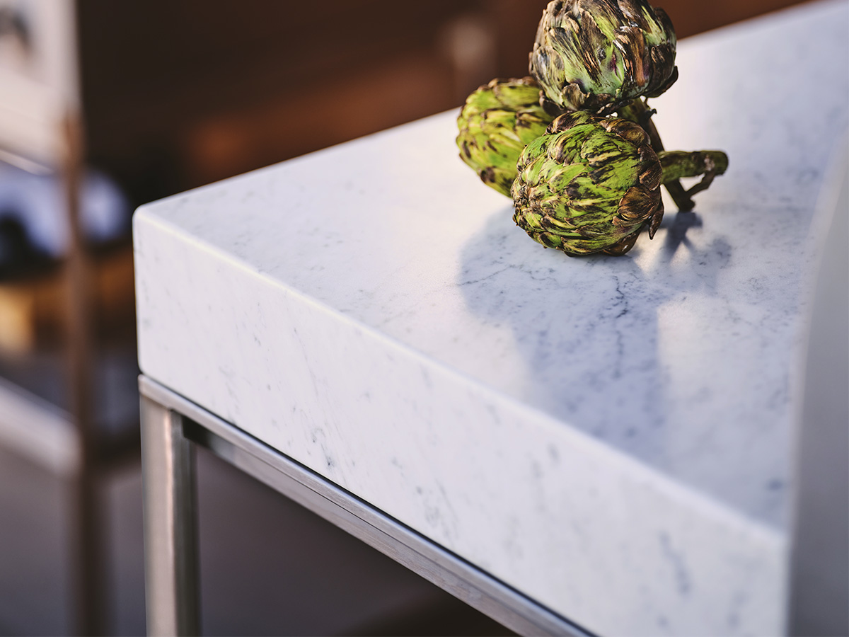 Roshults Open Kitchen Wood Oven Sideboard Marble