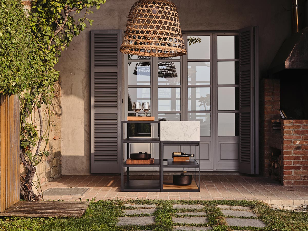 Roshults Open Kitchen Module Marble 50