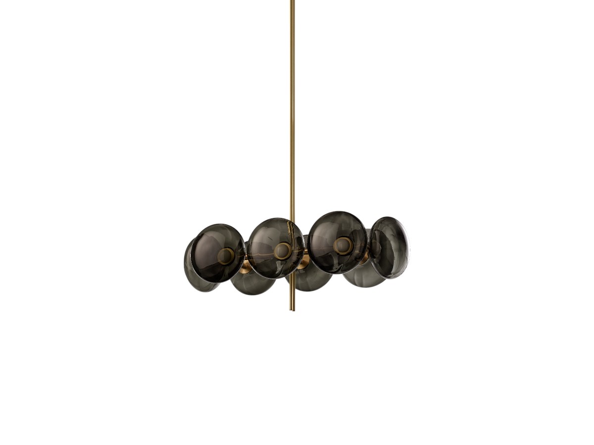 Ross Gardam Aeris Linear 108 Chandelier Brass