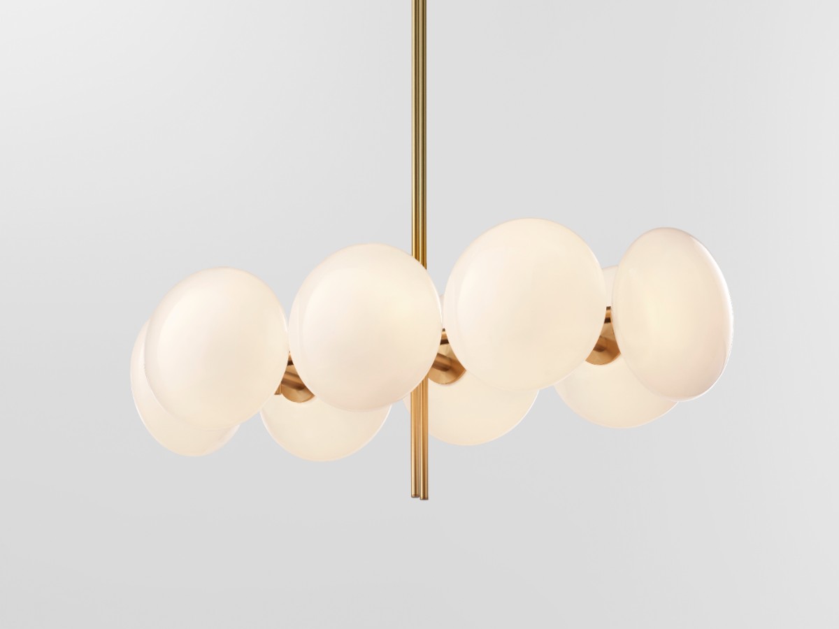 Ross Gardam Aeris Linear 108 Chandelier Brass