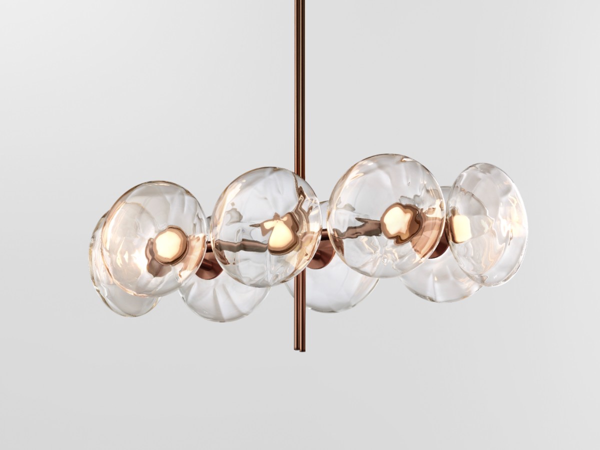 Ross Gardam Aeris Linear 108 Chandelier Bronzed