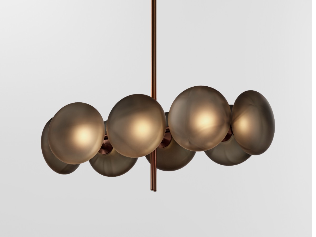 Ross Gardam Aeris Linear 108 Chandelier Bronzed