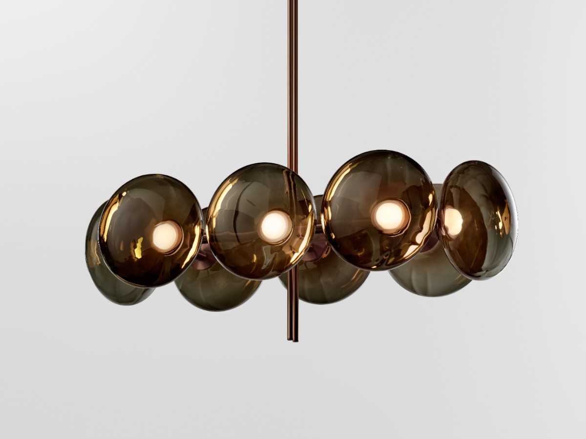 Ross Gardam Aeris Linear 108 Chandelier Bronzed