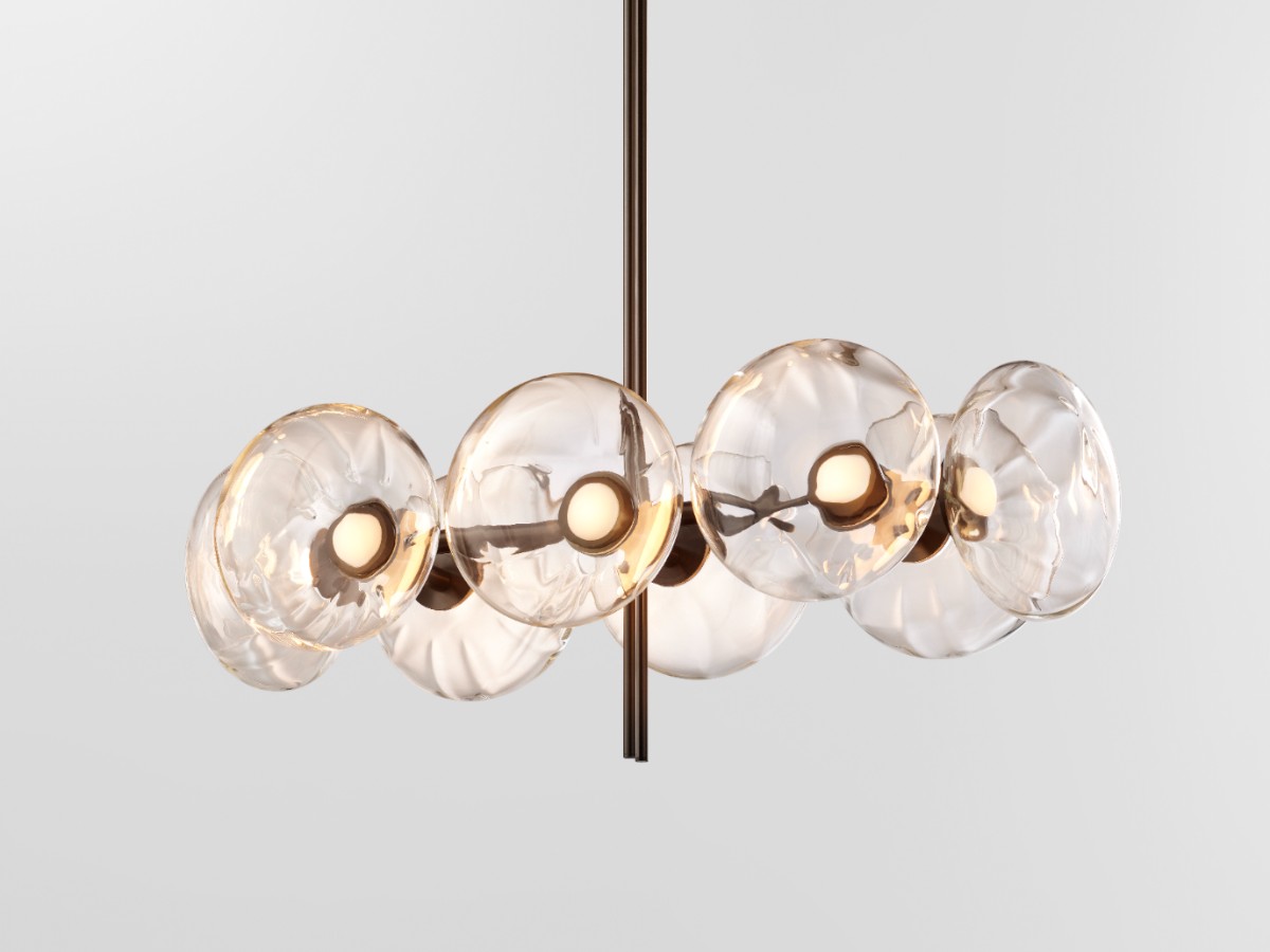 Ross Gardam Aeris Linear 108 Chandelier Blackened