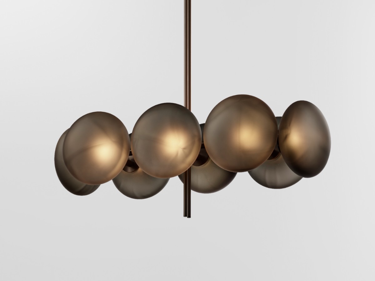 Ross Gardam Aeris Linear 108 Chandelier Blackened