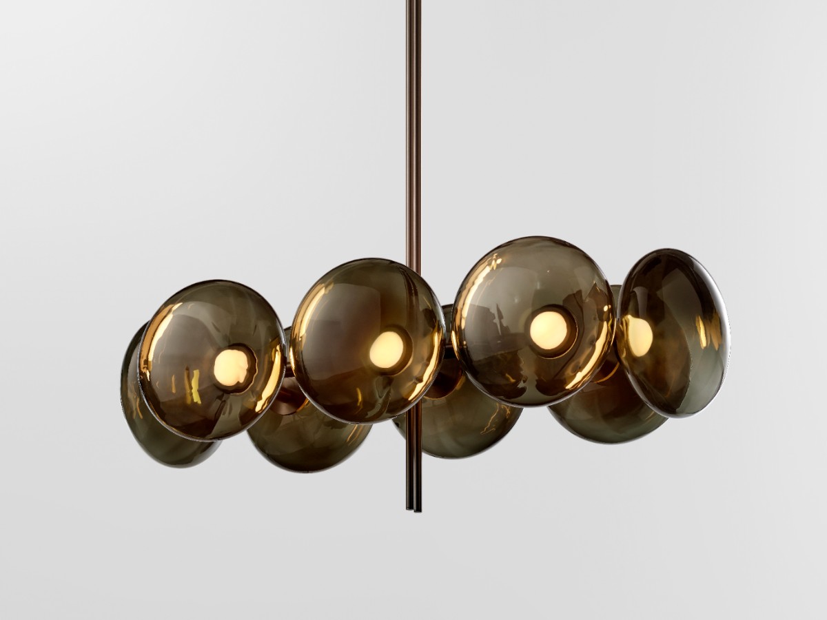 Ross Gardam Aeris Linear 108 Chandelier Blackened