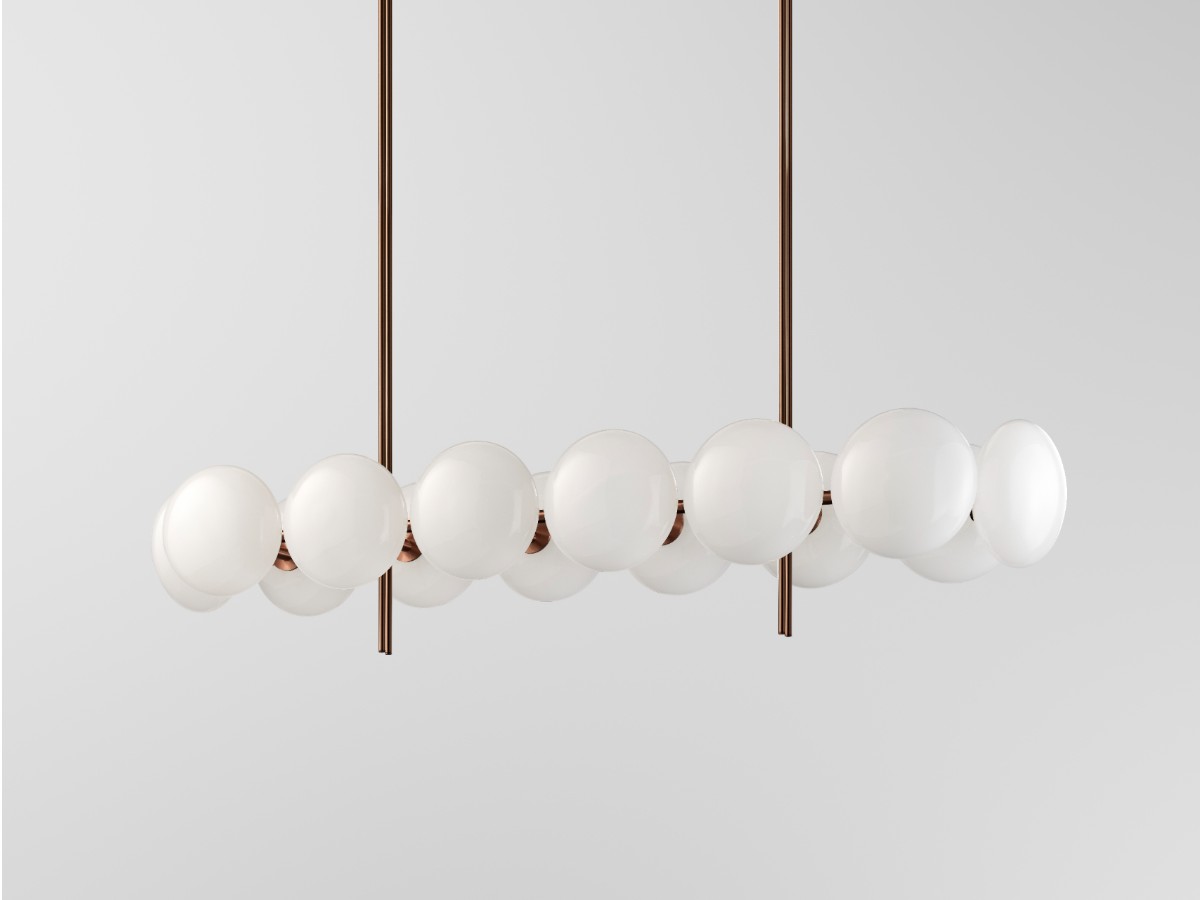 Ross Gardam Aeris Linear 214 Chandelier Bronzed