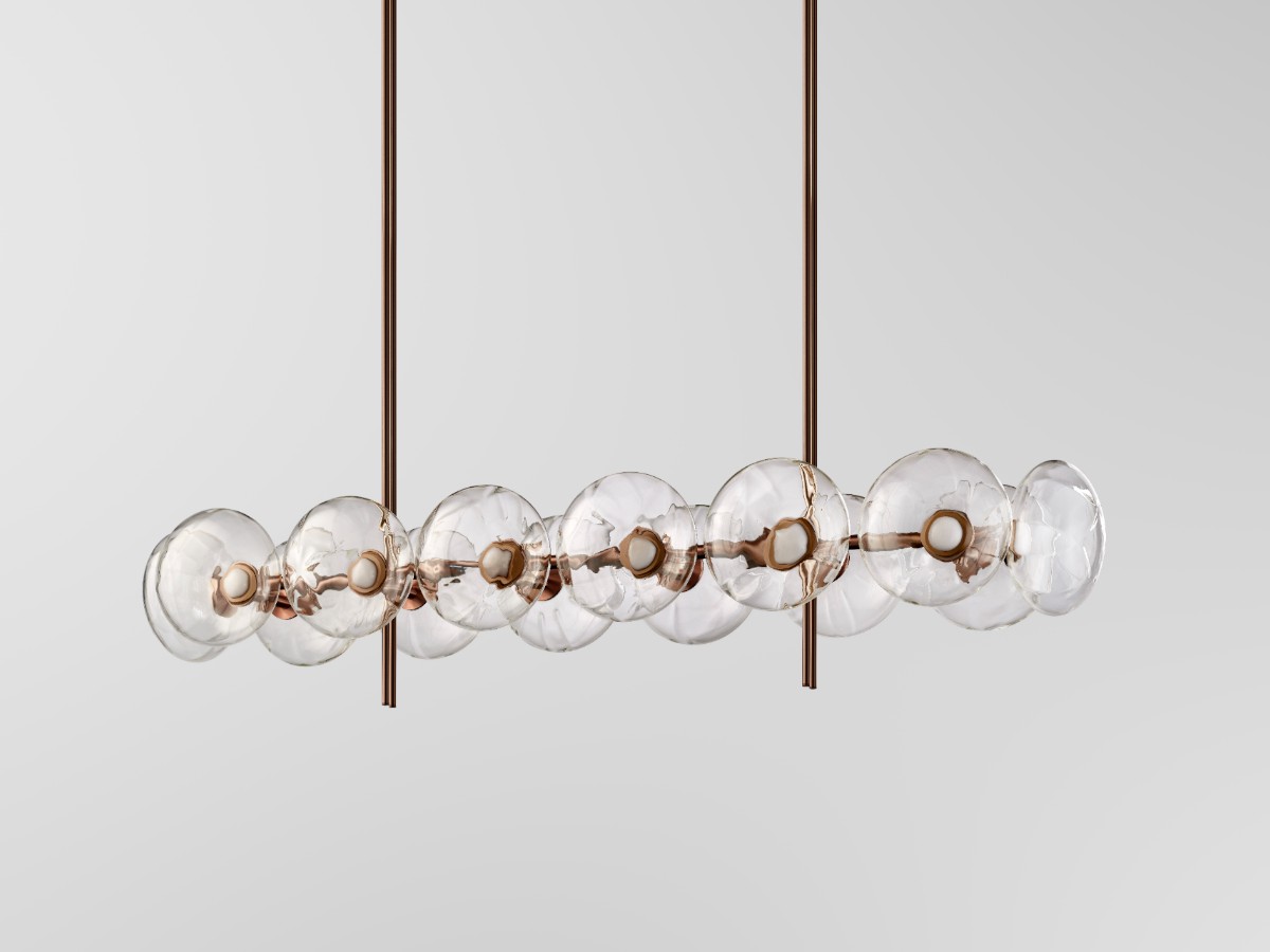 Ross Gardam Aeris Linear 214 Chandelier Bronzed